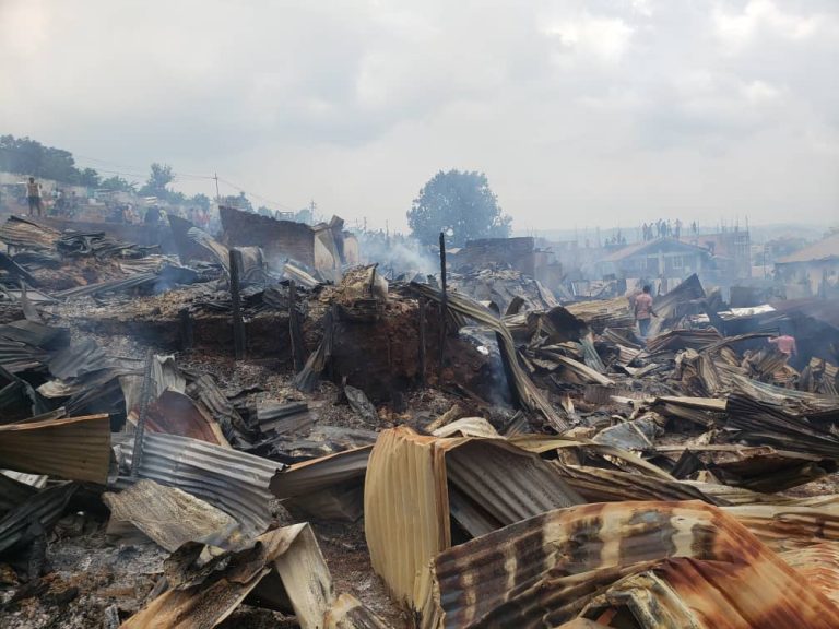 Incendie dans le quartier Nyalukemba