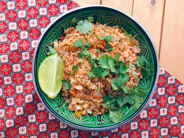 riz sauté à l'asiatique 