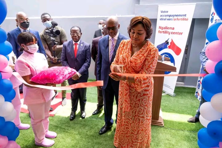 Première Dame à l'inauguration de ce nouveau centre de procréation à Kinshasa
