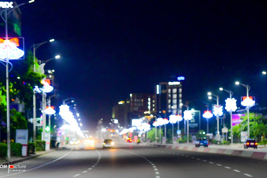 Kinshasa : les illuminations de Noël lancées sur le boulevard du 30 juin
