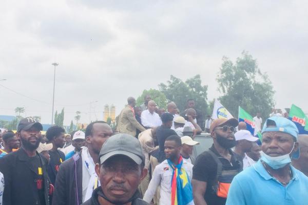 Les militants de Lamuka à Kinshasa
