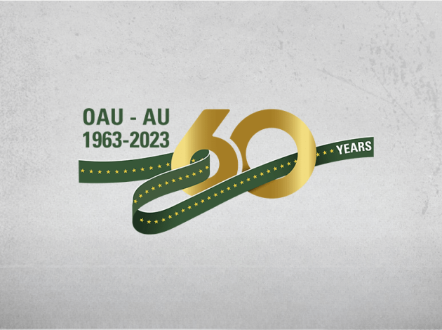 Affiche d'annonce des 60 ans de la journée mondiale de l'Afrique. 