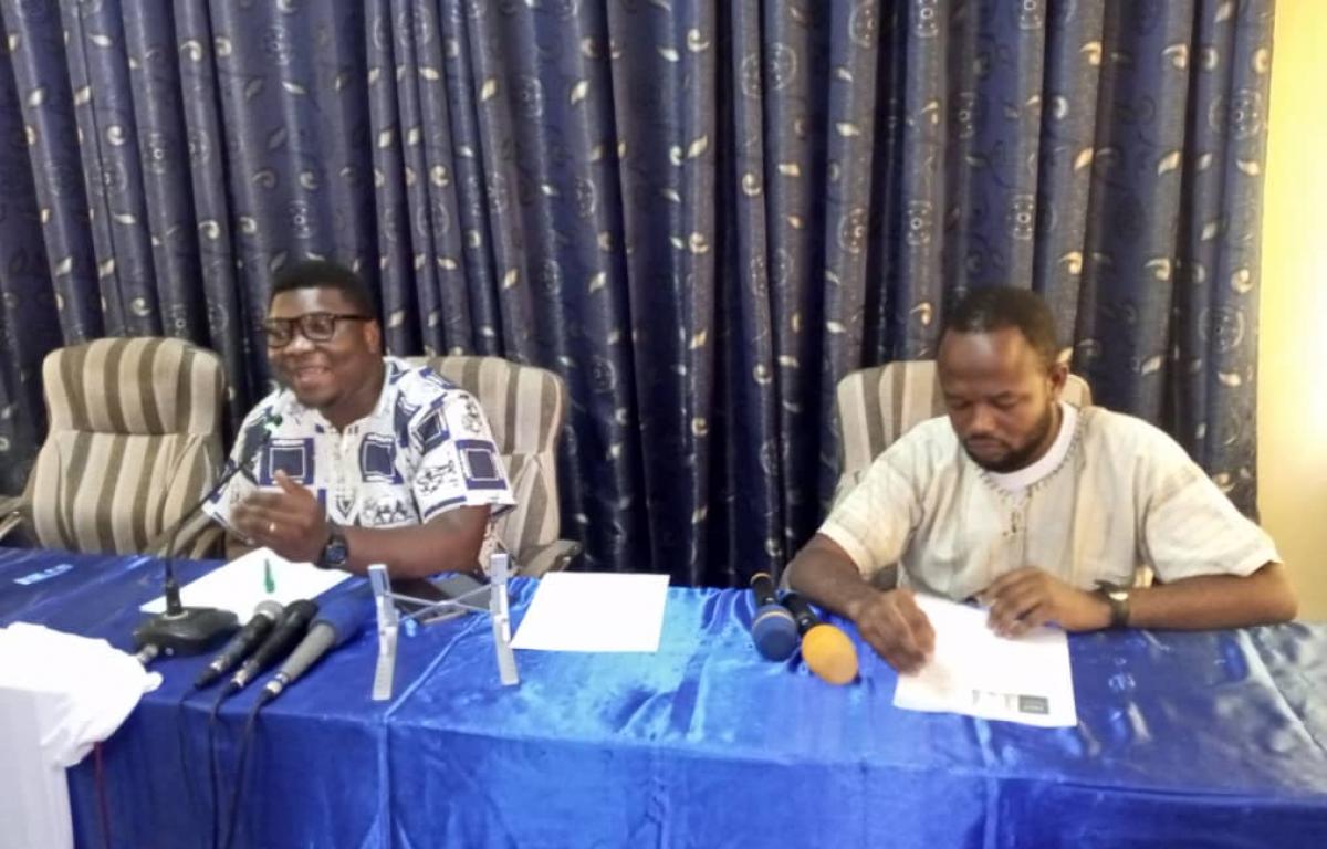 Le Collectif Free François Beya en conférence de presse à Kinshasa