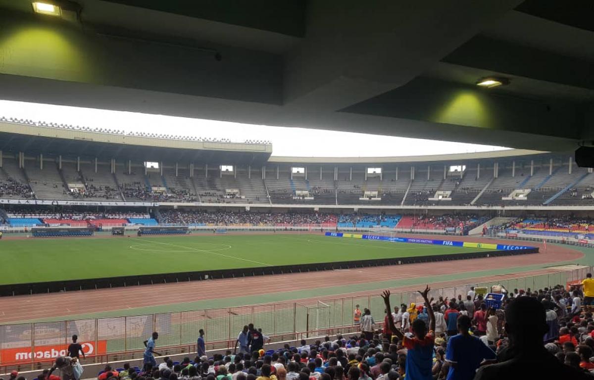 Ambiance au Stade des Martyrs de la Pentécôtes samedi 18 juin 2022 lors du match de gala entre les légendes de la RDC et de l'Afrique. Lemag.cd/Ph. Rodrick Bendi