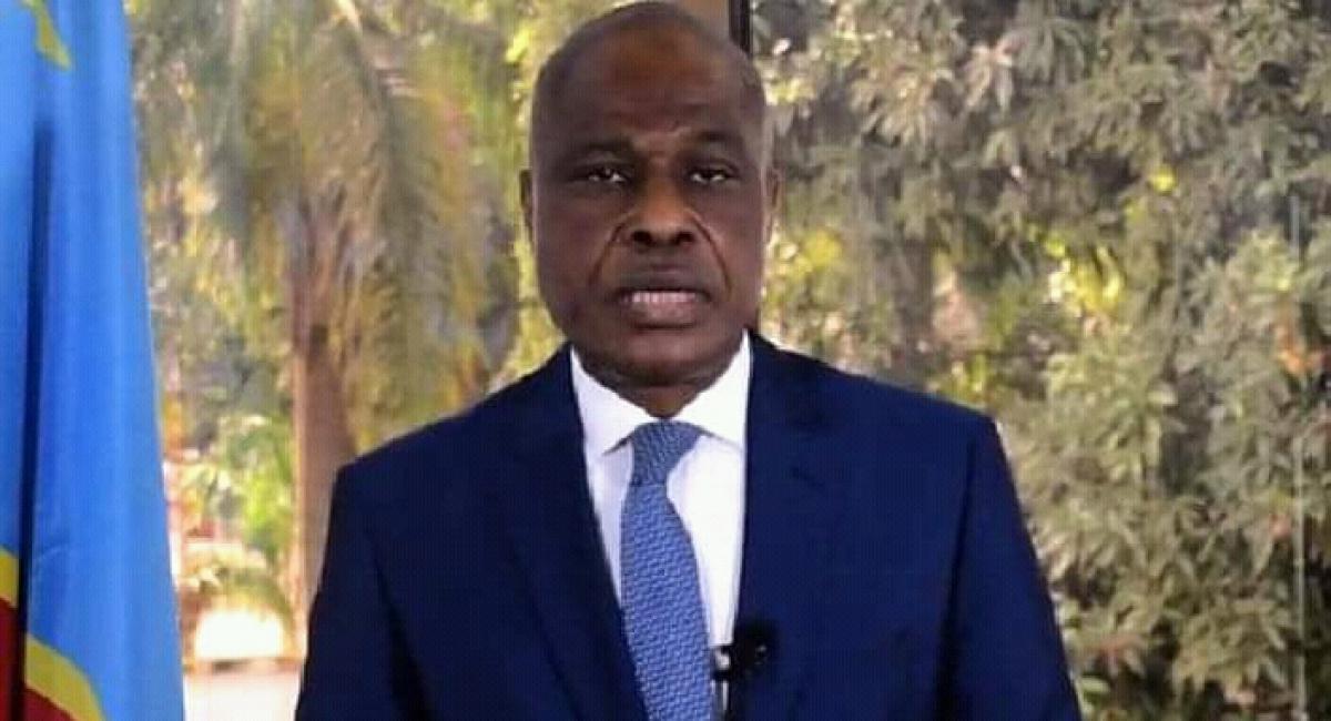 Martin Fayulu lors de son adresse à la nation congolaise en 2021