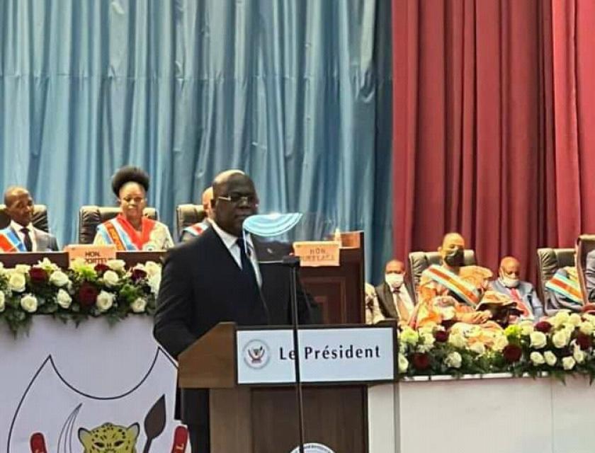 Félix Tshisekedi au parlement 