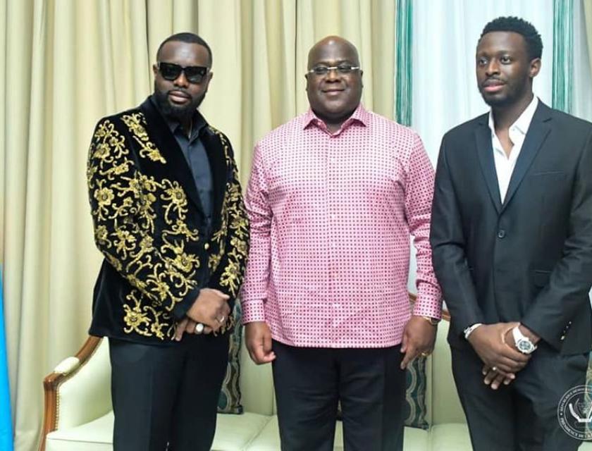 Gims et Dadju reçus à Kinshasa par le Chef de l’État, Félix Tshisekedi. 