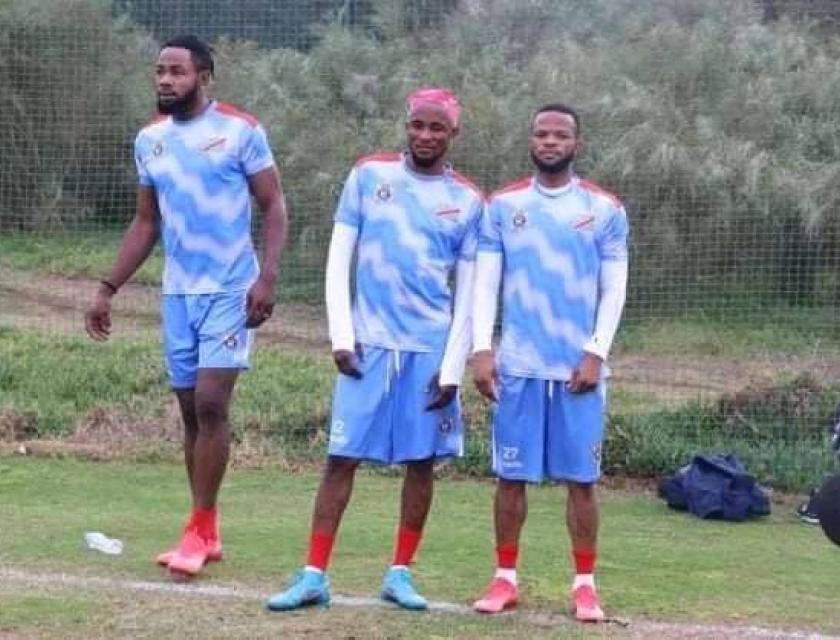  Première séance d'entraînement des Léopards à Mazagan .