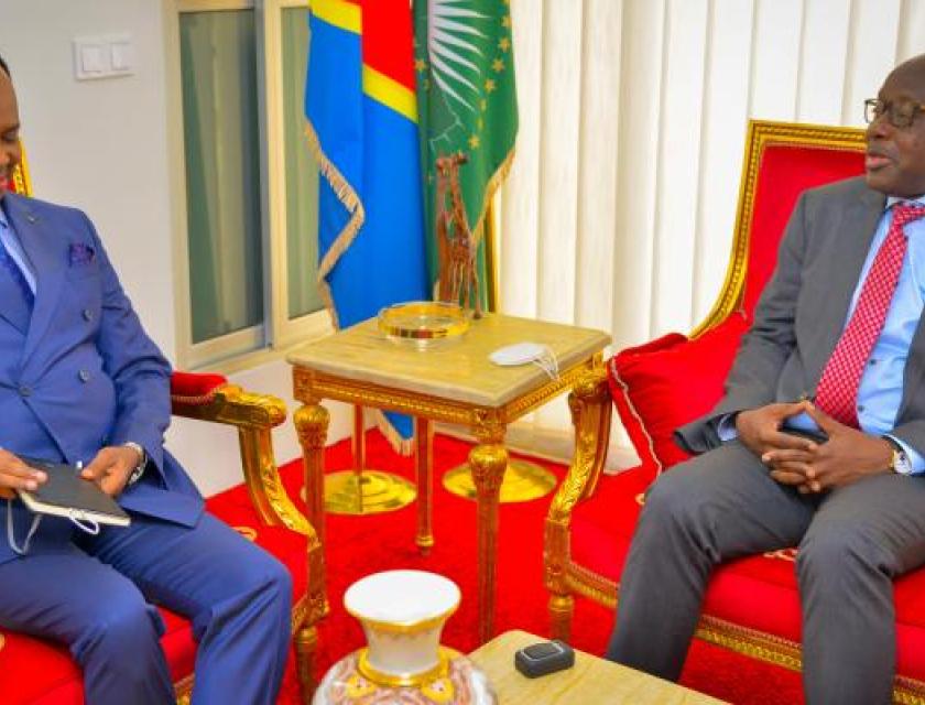 Christophe Lutundula et Vincent Karega