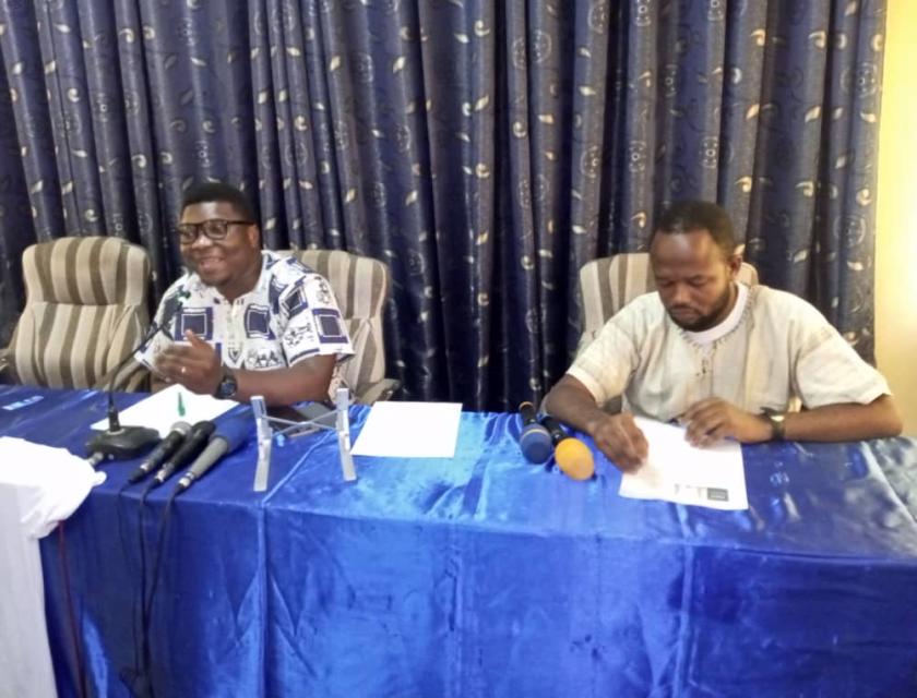 Le Collectif Free François Beya en conférence de presse à Kinshasa
