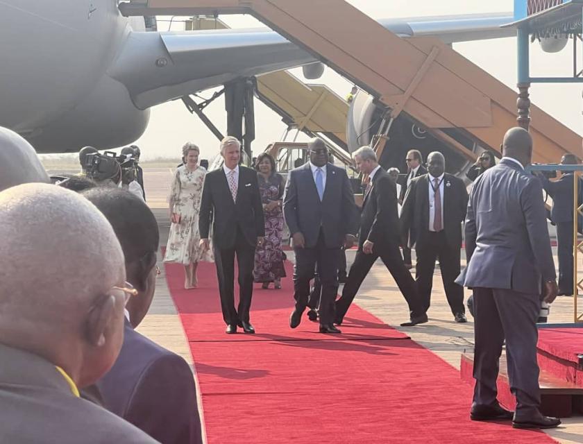 Arrivée du couple royal en RDC 