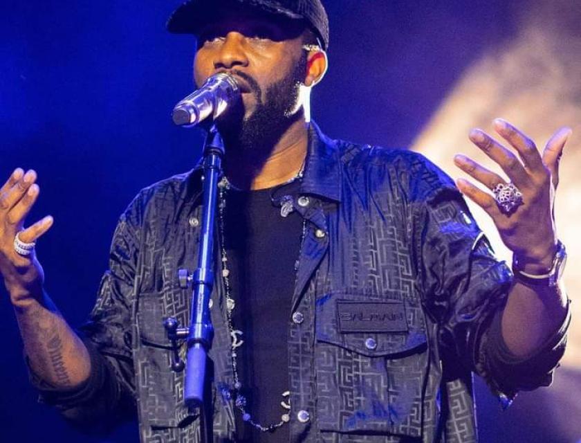 Fally Ipupa lors de son spectacle à Amsterdam en Hollande, dimanche 17 juillet 2022