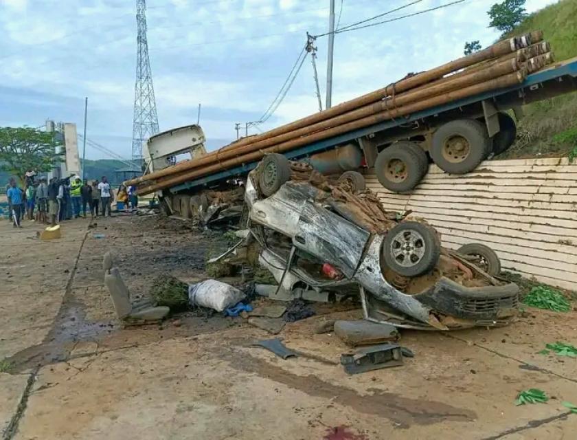 Accident de circulation sur le pont Maréchal à Matadi 