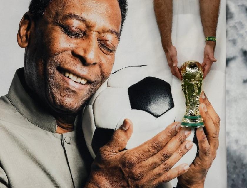 Le footballeur Brésilien Edson Arantes do Nascimento dit roi Pelé. Photo Droits tiers.