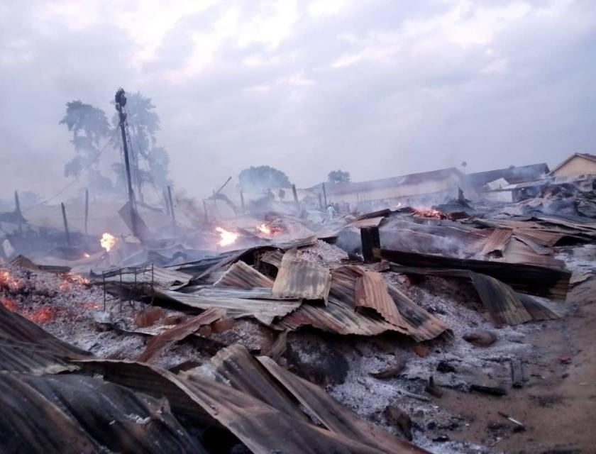 Incendie au marché Mayangose 