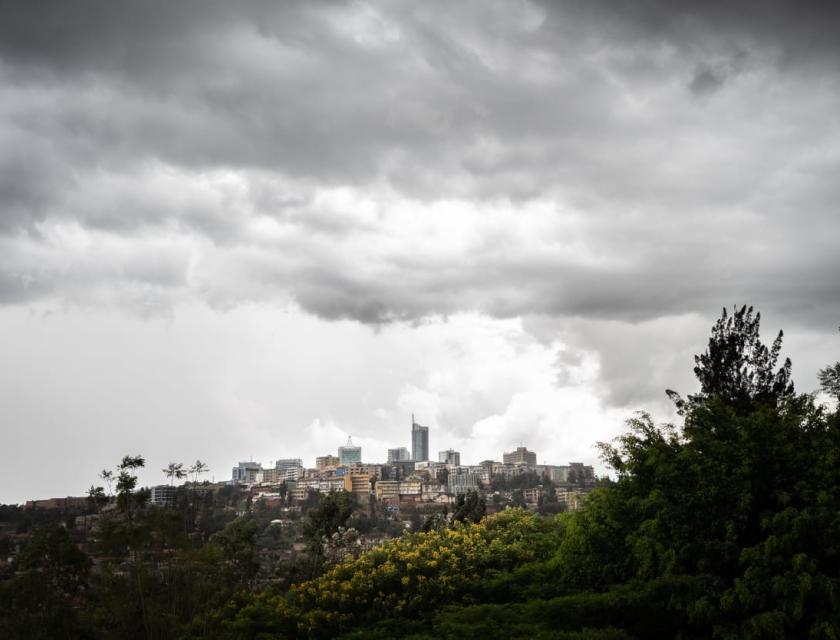 Une vue générale de Kigali, Rwanda, le 7 avril 2022. (Photo de Simon WOHLFAHRT / AFP)