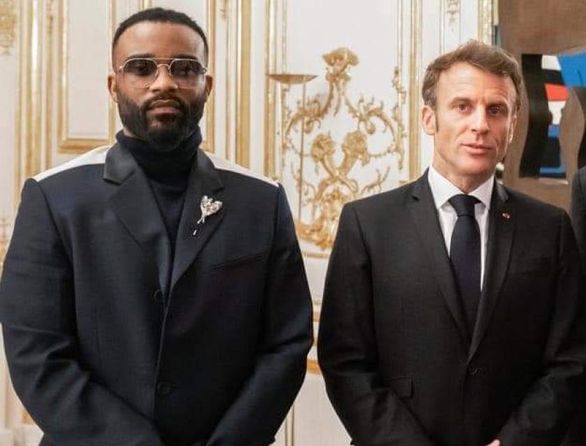 Après rencontre de l'artiste Congolais Fally Ipupa et le Président Français Emmanuel Macron lundi 27 février à Paris.