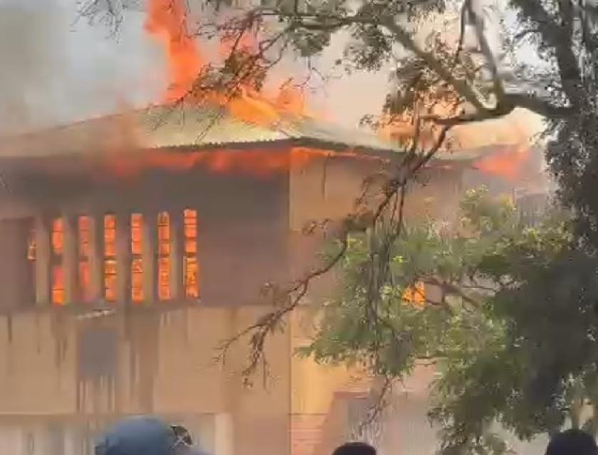 Incendie au lycée Mwanga à lualaba