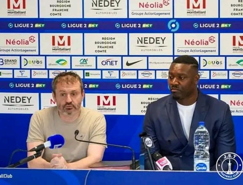 Conférence de presse d'annonce du partenariat entre le FC Sochaux Montbéliard et la Jeunesse Sportive de la Tshangu. 