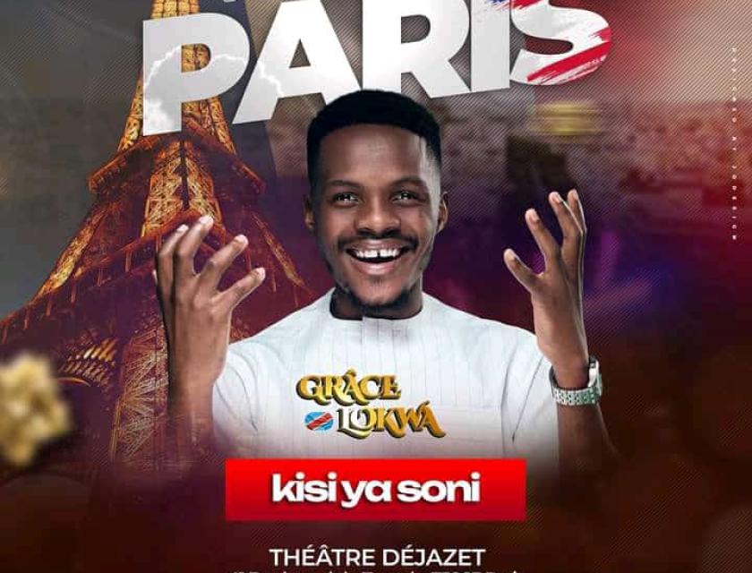 L'affiche du concert de Grâce Lokwa. 