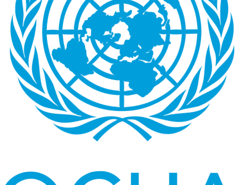 Logo de du Bureau de la coordination des affaires humanitaires des Nations Unies. 
