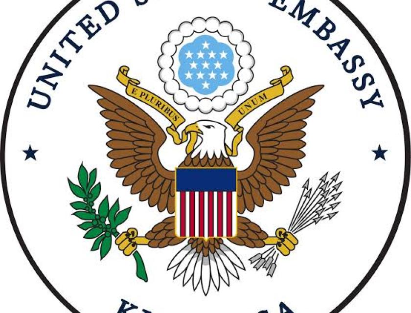 Logo de l'ambassade des États-Unis à Kinshasa 