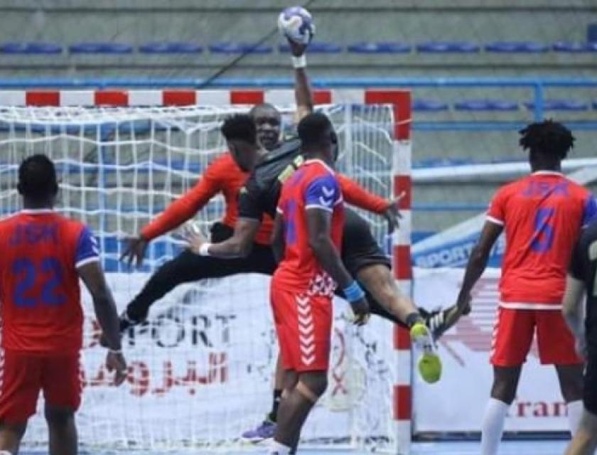 La formation de la Jeunesse Sportive de Kinshasa (JSK) monsieur lors d'une rencontré Internationale. 