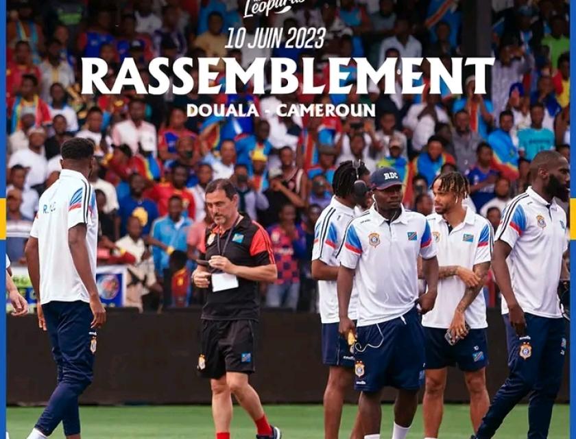 Affiche d'annonce de rassemblement de Léopards A football, Ph. FECOFA 