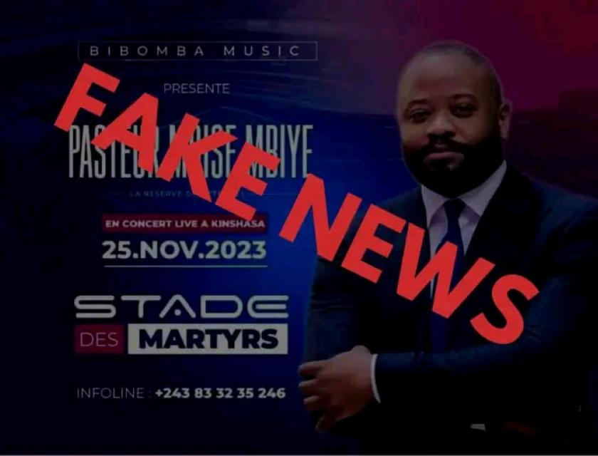 Démentis de concert de Moïse Mbiye au stade de martyrs 