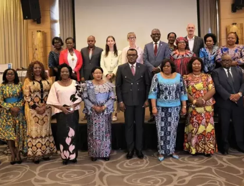 Les membres ayant participé à la session inaugurale" mardi du développement" lancé par le PNUD à Kinshasa à l'hôtel Kin Plaza Arjaan By Rotana 