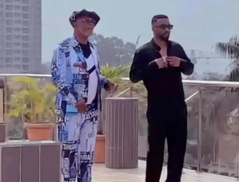 Fally Ipupa et Bozi Boziana en tournage 