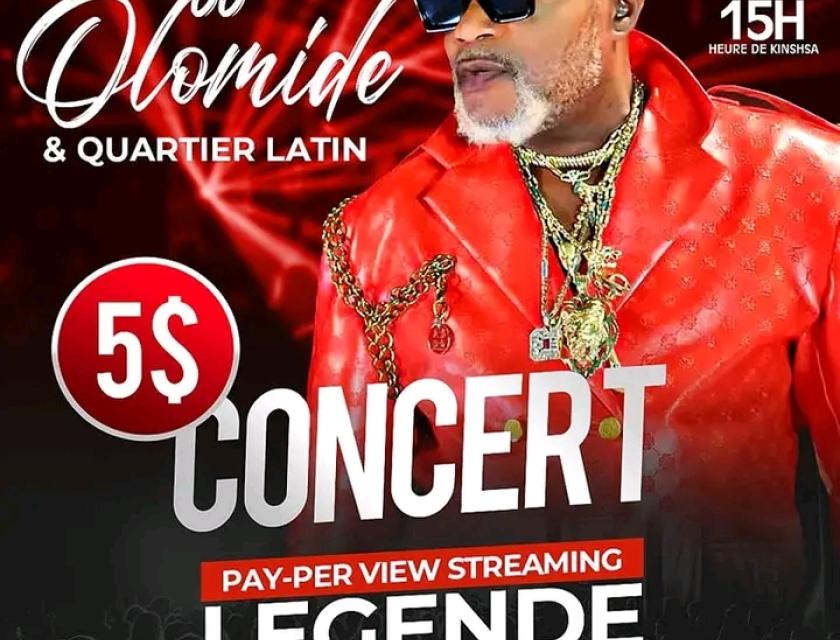 Affiche du concert streaming de Koffi Olomide/ photo prise sur le compte Facebook de Koffi 