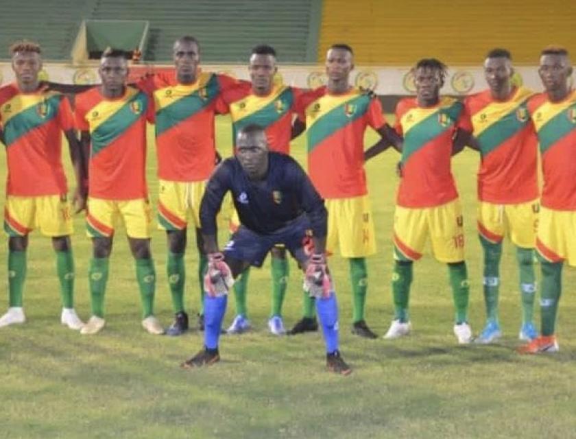 Tournoi de l’UFOA de la zone A au Sénégal, Photo d'ensemble de l'équipe U20 de la Guinée, 2020