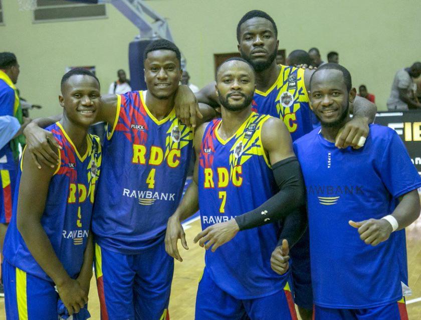 Afrocan Angola 2023 , l'équipe nationale congolaise, Photo pris après le match opposant la RDC au Mozambique, 10 juillet 2023 