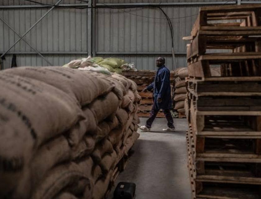 Entrepôt de chocolat/ photo de Virunga chocolat 