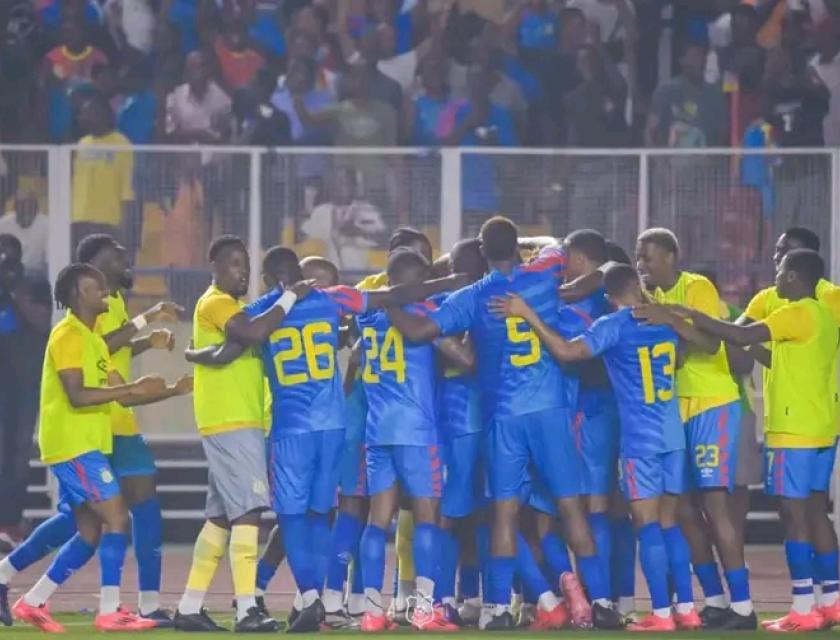 Les Léopards de la RDC entrain de célébrer la victoire. [Photo d'illustration]