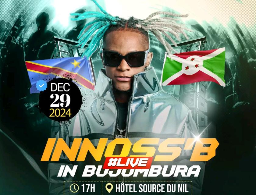Affiche de la production de l'artiste musicien Innos's b à Bujumbura. 