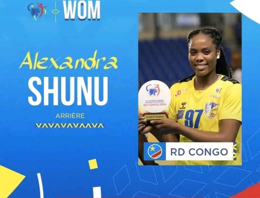Alexandra Shuna, élue femme du match contre la Guinée. 