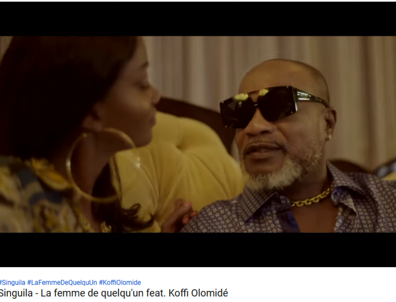 Koffi Olomide, extrait du clip La femme de quelqu'un de Singuila