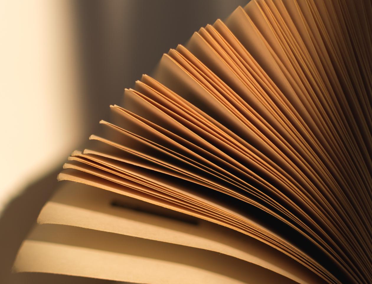 Les pages d'un livre ouvert