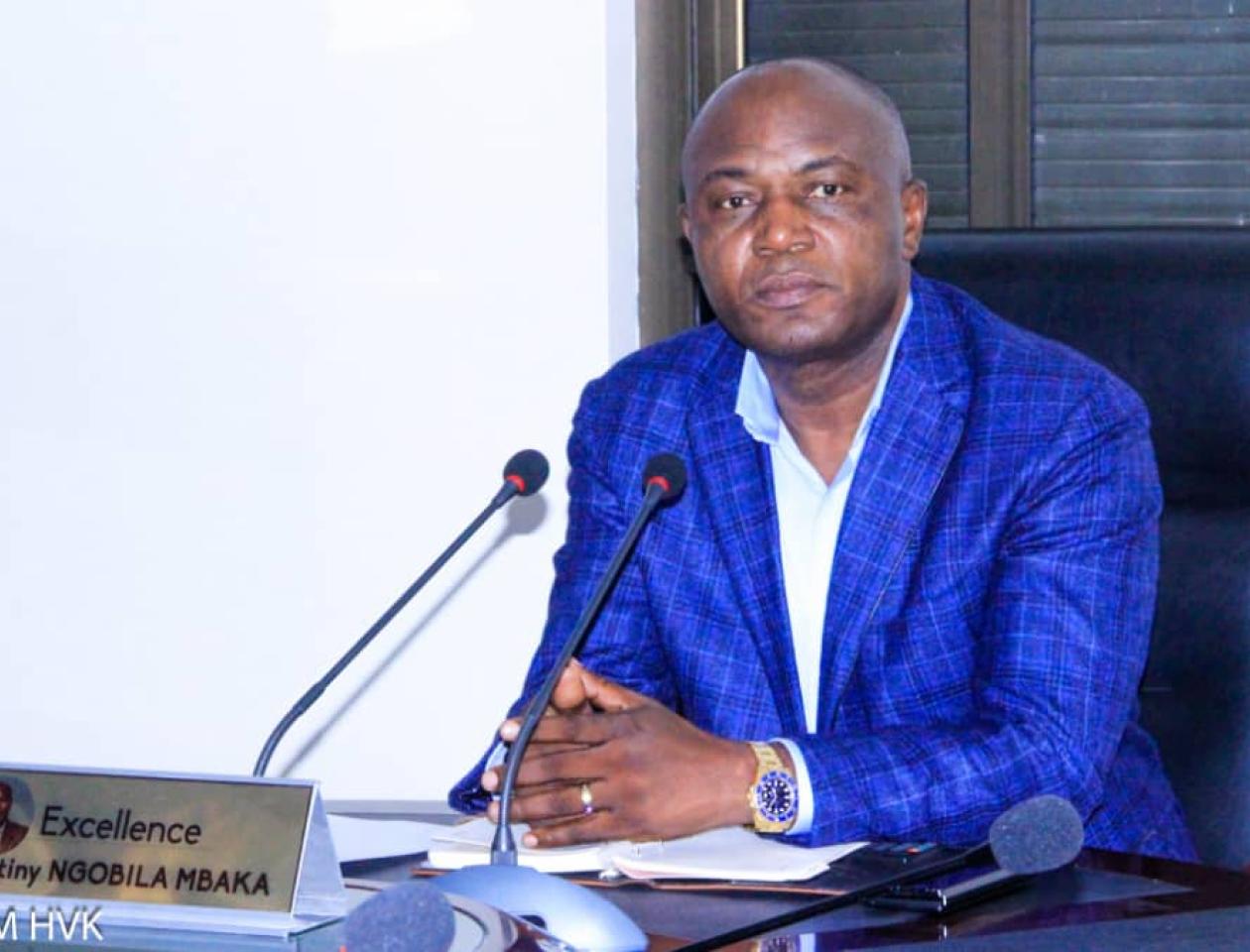 Le gouverneur de la ville de Kinshasa, Gentiny Ngobila Mbaka