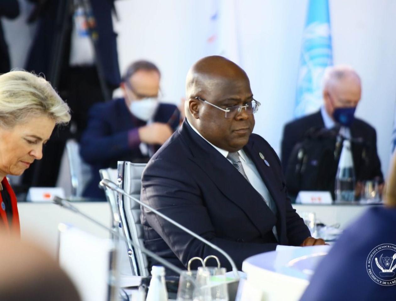 Félix Tshisekedi lors du sommet de G20 à Rome