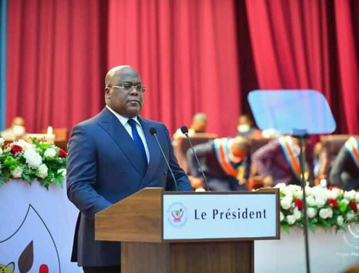 Le Président Félix Tshisekedi au Parlement 