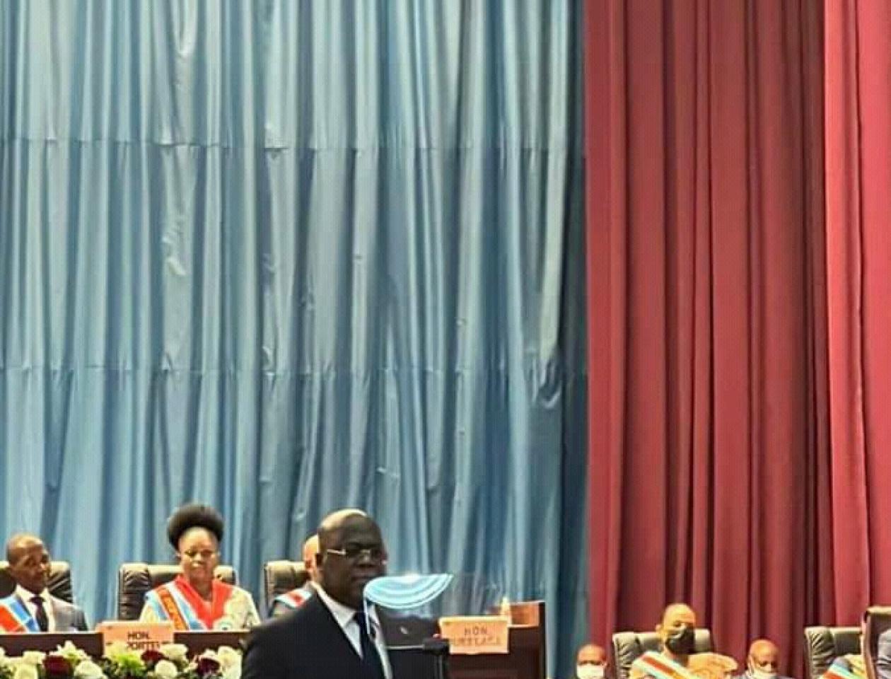 Félix Tshisekedi au parlement 