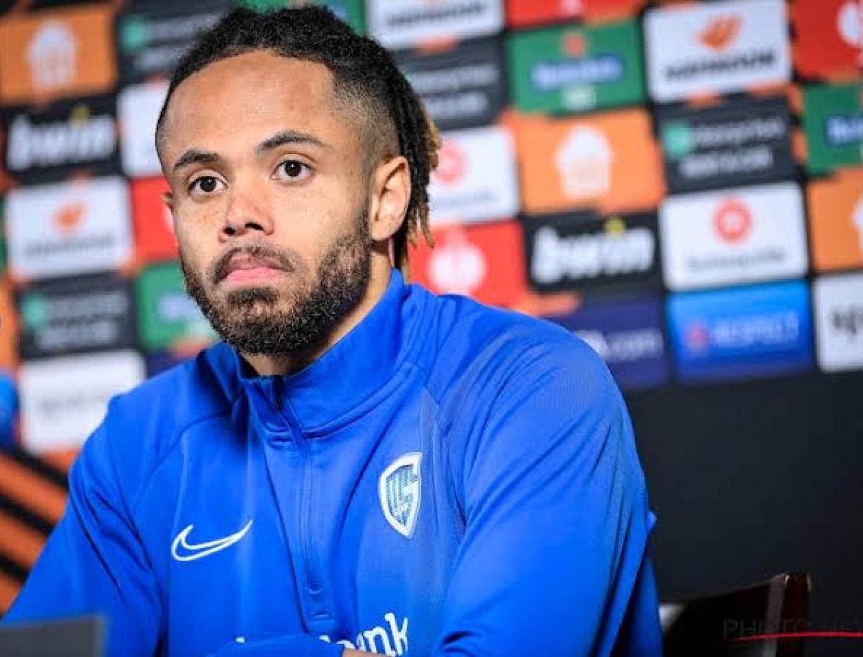 Thé Bongonda attaquant de KRC Genk en Belgique
