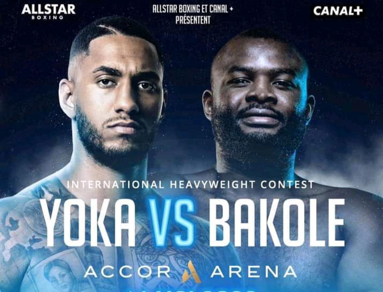 Affiche du combat opposant les deux boxeurs
