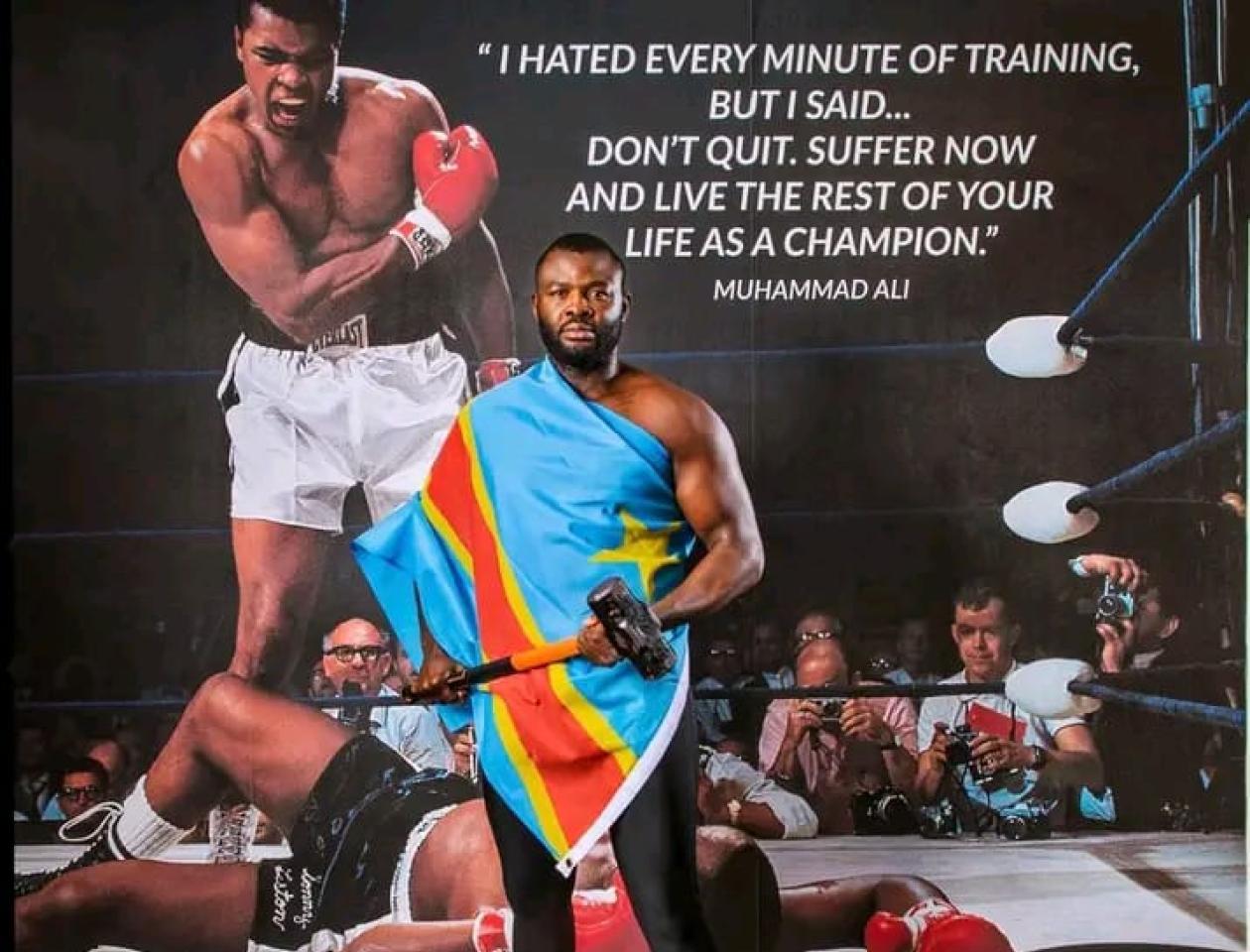 Le boxeur Congolais Martin Bakole 