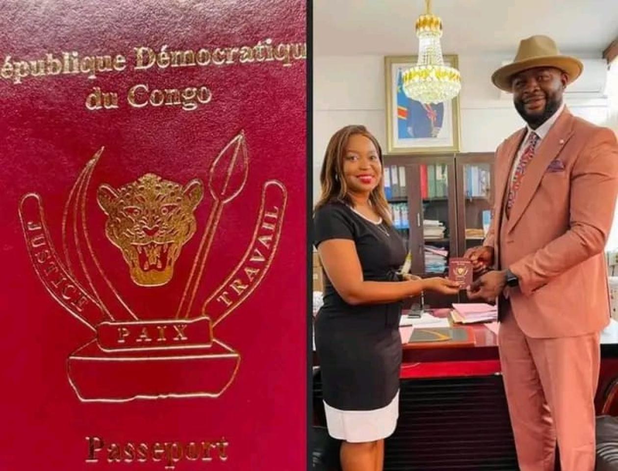 Martin Bakole reçoit son passeport diplomatique