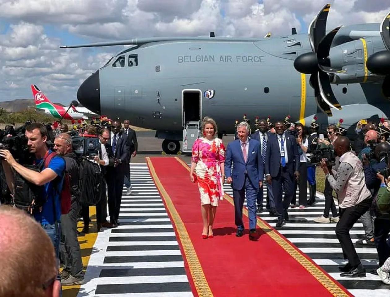 Arrivée du couple royal belge vendredi 10 juin à Lubumbashi