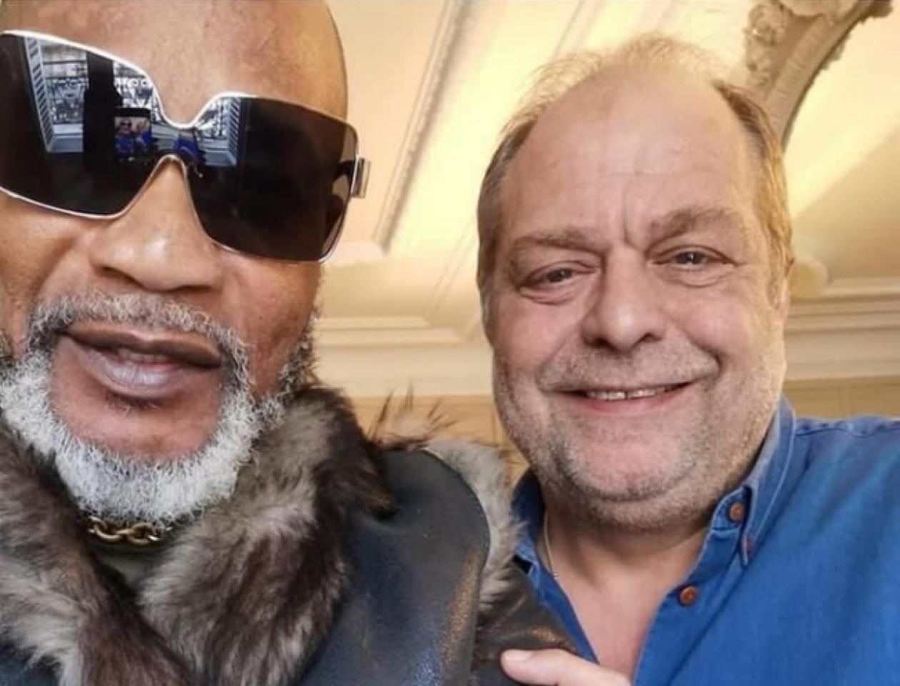 Koffi Olomide avec le ministre français de la Justice Eric Dupond-Moretti. Photo/ Cellule de communication de l'artiste